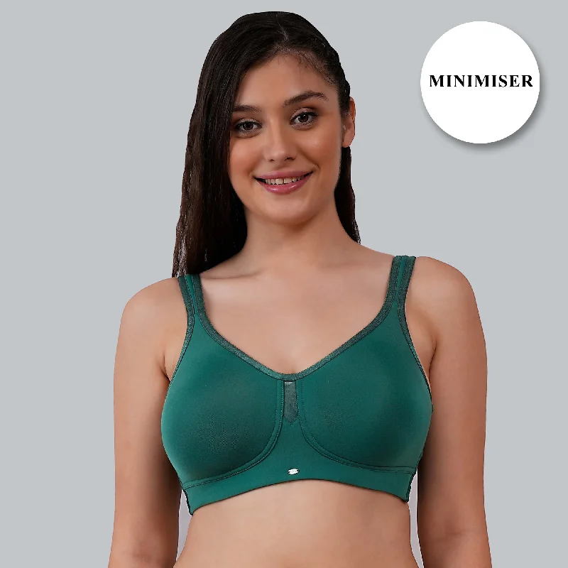 Underwire push - down wired bras for a different shaping effect Full Coverage Minimizer Non Padded Non Wired Bra Underwire push - down wired bras for a different shaping effect Full Coverage Minimizer Non Padded Non Wired Bra