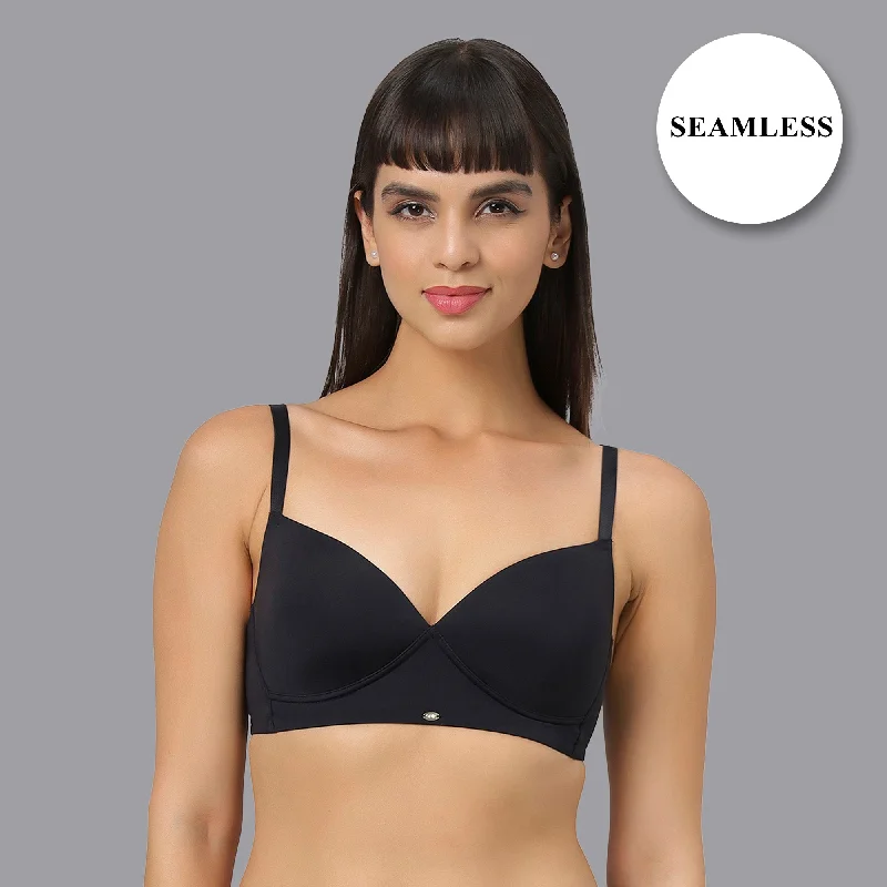 Underwire embroidered seamless wired bras for elegance Full Coverage Padded Non Wired T-shirt Bra Underwire embroidered seamless wired bras for elegance Full Coverage Padded Non Wired T-shirt Bra