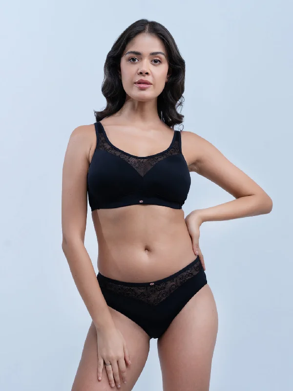 Underwire padded sports wired bras for impact protection Full Coverage Padded Bra and Mid Rise Brief With Lace Detailing SET-132-1132 Underwire padded sports wired bras for impact protection Full Coverage Padded Bra and Mid Rise Brief With Lace Detailing SET-132-1132