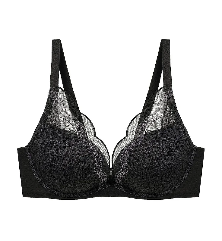 Wide - strap underwire wired bras for added comfort GLOW WIRED PUSH UP DEEP V BRA Wide - strap underwire wired bras for added comfort GLOW WIRED PUSH UP DEEP V BRA