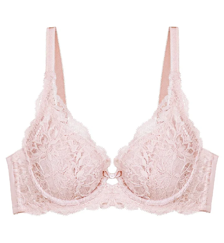 Demi - cup underwire wired bras for a sexy look NATURAL ELEGANCE PURE WIRED PADDED DEEP V BRA Demi - cup underwire wired bras for a sexy look NATURAL ELEGANCE PURE WIRED PADDED DEEP V BRA