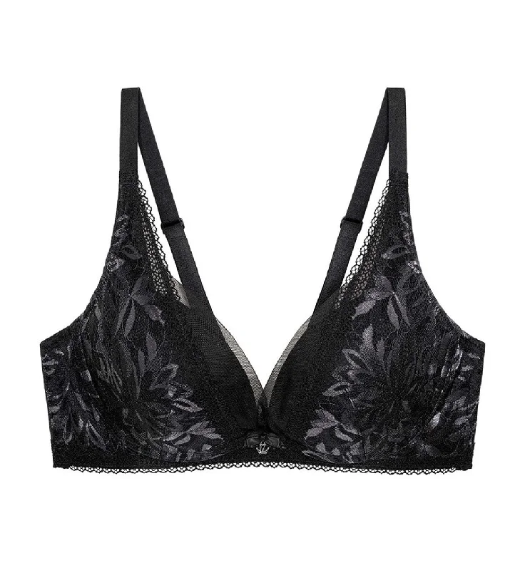Underwire padded T - shirt wired bras for comfort AQUA BLOOM NON-WIRED PUSH UP DEEP V BRA Underwire padded T - shirt wired bras for comfort AQUA BLOOM NON-WIRED PUSH UP DEEP V BRA