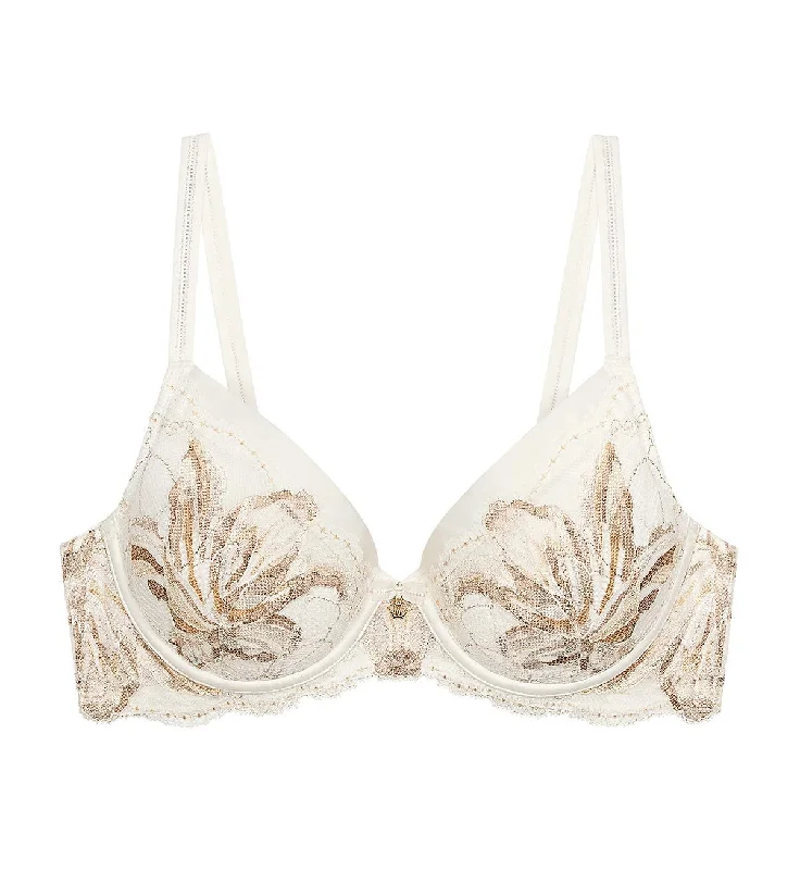 Underwire seamless T - shirt wired bras for daily use​ ARTISAN LACE WIRED PUSH UP BRA