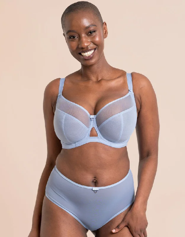 Seamless underwire wired bras for a smooth look Curvy Kate Victory Side Support Balcony Bra Periwinkle Blue Seamless underwire wired bras for a smooth look Curvy Kate Victory Side Support Balcony Bra Periwinkle Blue
