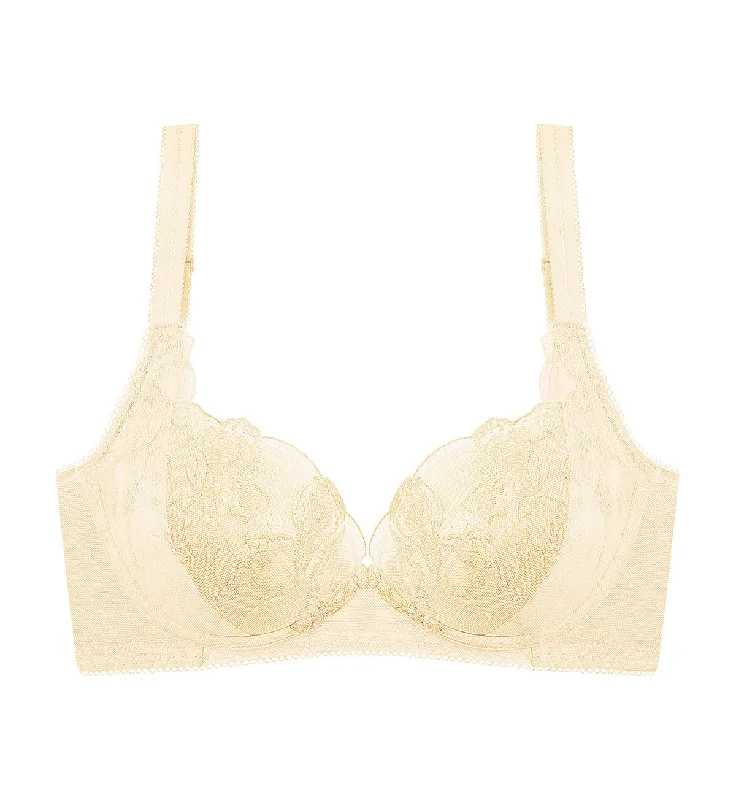 Underwire plunge wired bras for low - cut tops​ Sculpt Fleur Wired Push Up Bra