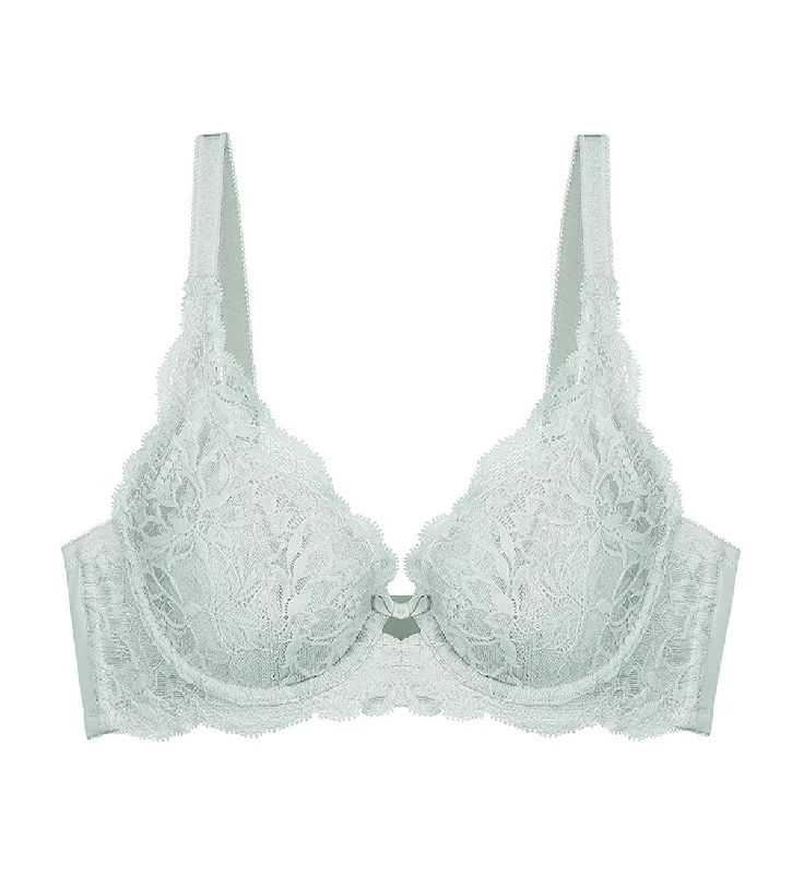 Plus - size underwire wired bras with extra support NATURAL ELEGANCE PURE WIRED PADDED DEEP V BRA Plus - size underwire wired bras with extra support NATURAL ELEGANCE PURE WIRED PADDED DEEP V BRA