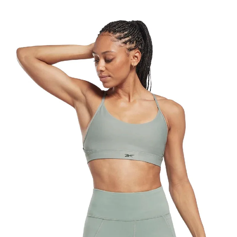wireless women sport bra for comfort Reebok Lux Strappy Sports Bra - Women