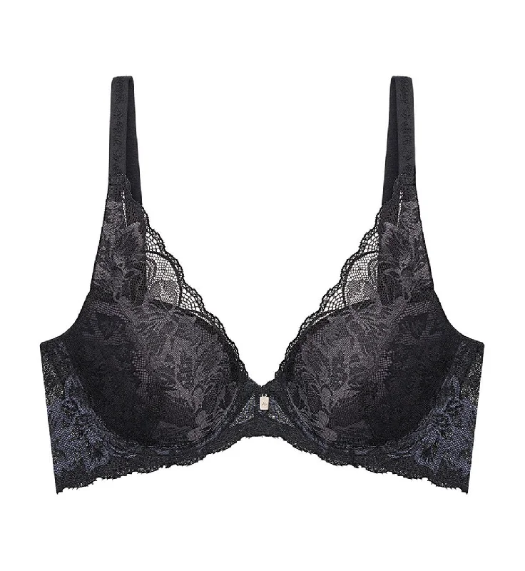 Underwire long - line wired bras for extra support MAGIC WIRE LITE SENSATION PUSH UP DEEP V BRA Underwire long - line wired bras for extra support MAGIC WIRE LITE SENSATION PUSH UP DEEP V BRA