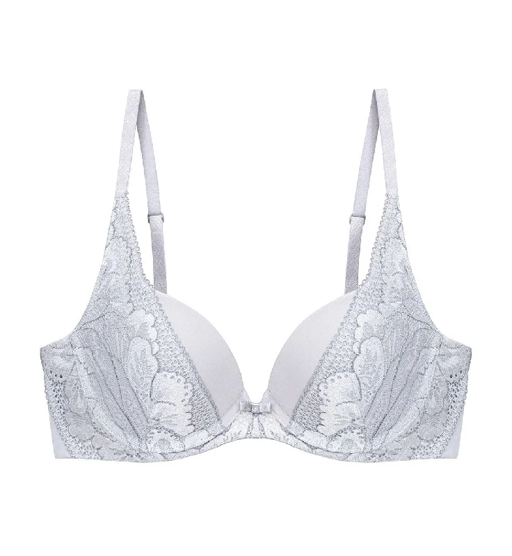 Front - closure underwire wired bras for easy on - off AQUA EXOTIC DEEP V WIRED PUSH-UP BRA Front - closure underwire wired bras for easy on - off AQUA EXOTIC DEEP V WIRED PUSH-UP BRA