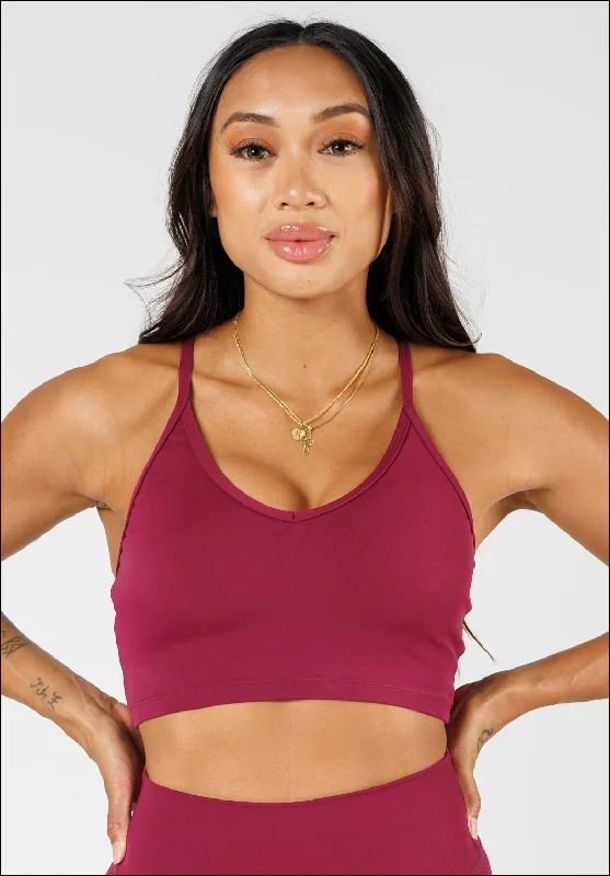 plus size women sport bra for full support RecStretch Legend Brami Blackberry