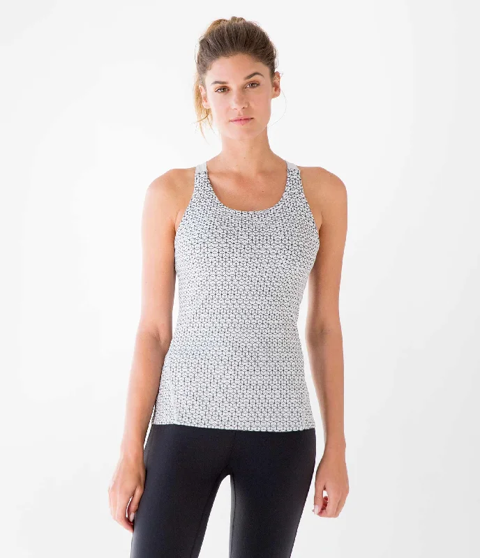 compression women sport bra for muscle support DwellStudio Keyhole Bra Tank
