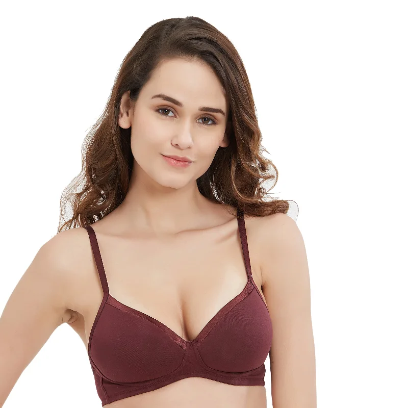 Sports underwire wired bras for high - impact activities Medium Coverage Padded Non Wired T-shirt Bra-CB-104 Sports underwire wired bras for high - impact activities Medium Coverage Padded Non Wired T-shirt Bra-CB-104