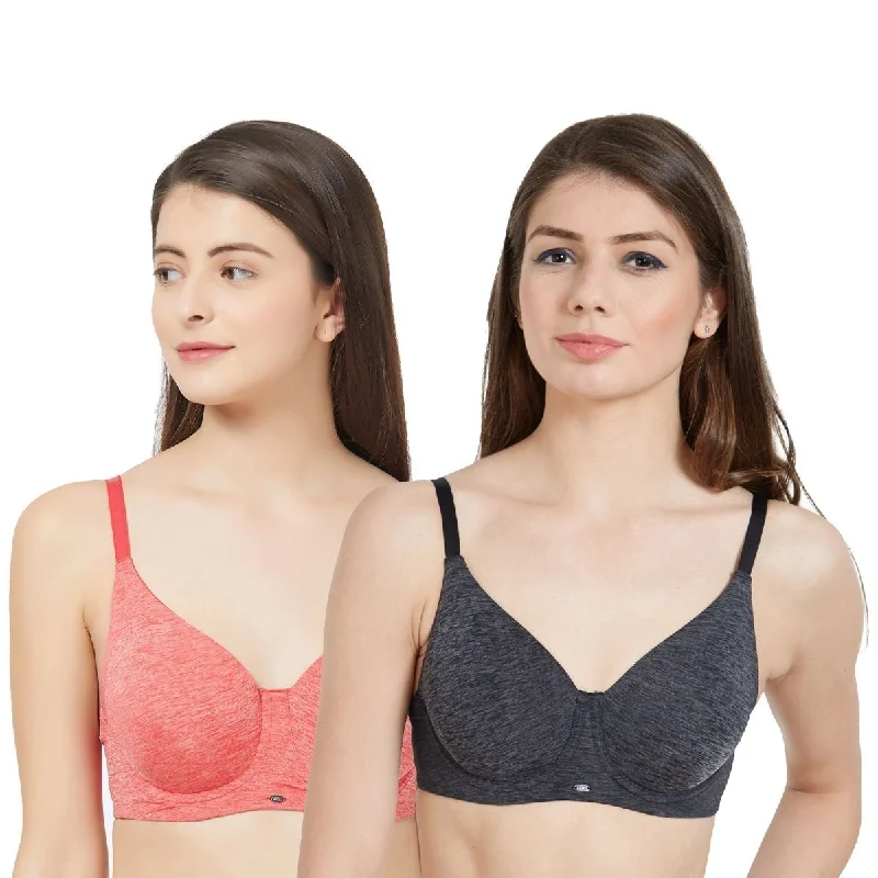 Underwire plus - size seamless wired bras for a smooth fit Full Coverage Non padded Wired Bra (PACK OF 2) CB-203 Underwire plus - size seamless wired bras for a smooth fit Full Coverage Non padded Wired Bra (PACK OF 2) CB-203