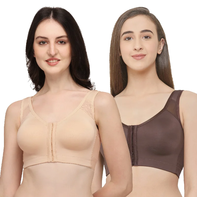 Underwire contour - cup wired bras for a defined shape Front Closure Full Coverage Non Padded Non Wired Bra-Combo CB-334 Underwire contour - cup wired bras for a defined shape Front Closure Full Coverage Non Padded Non Wired Bra-Combo CB-334