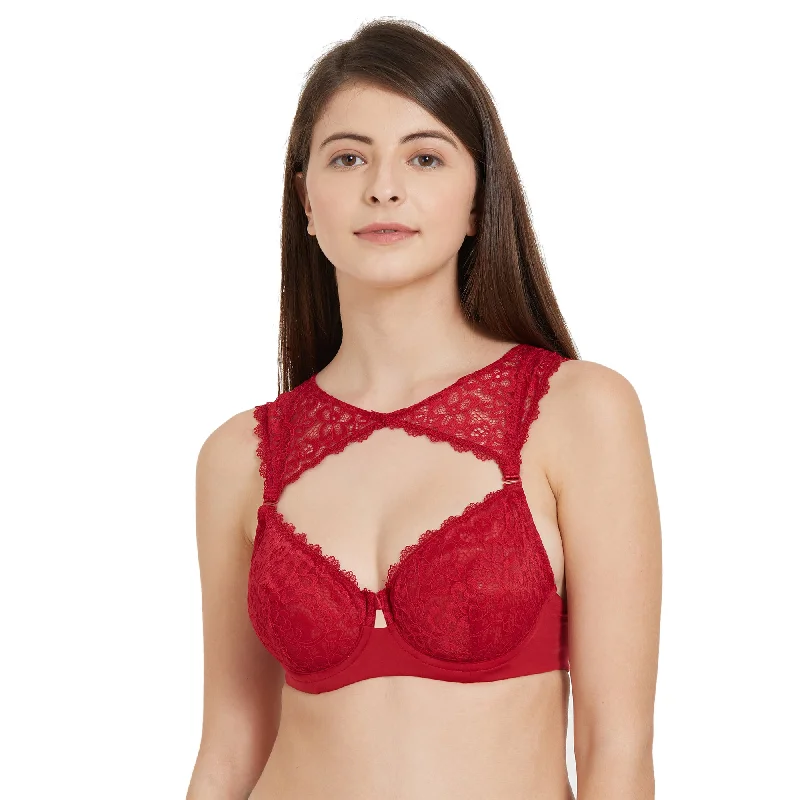 Underwire bralettes with underwire for added support Medium Coverage Non Padded Wired Demi Cup Bra with Detachable Lace Harness-FB-545 Underwire bralettes with underwire for added support Medium Coverage Non Padded Wired Demi Cup Bra with Detachable Lace Harness-FB-545