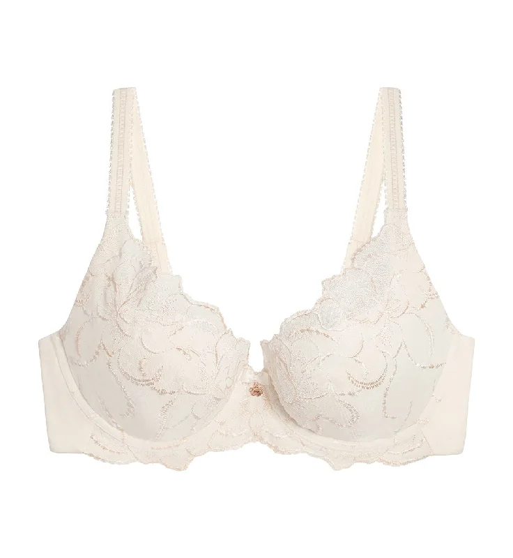Underwire nursing sports wired bras for active moms FLORALE ROMANTIC GARDENIA WIRED PADDED DEEP V BRA Underwire nursing sports wired bras for active moms FLORALE ROMANTIC GARDENIA WIRED PADDED DEEP V BRA