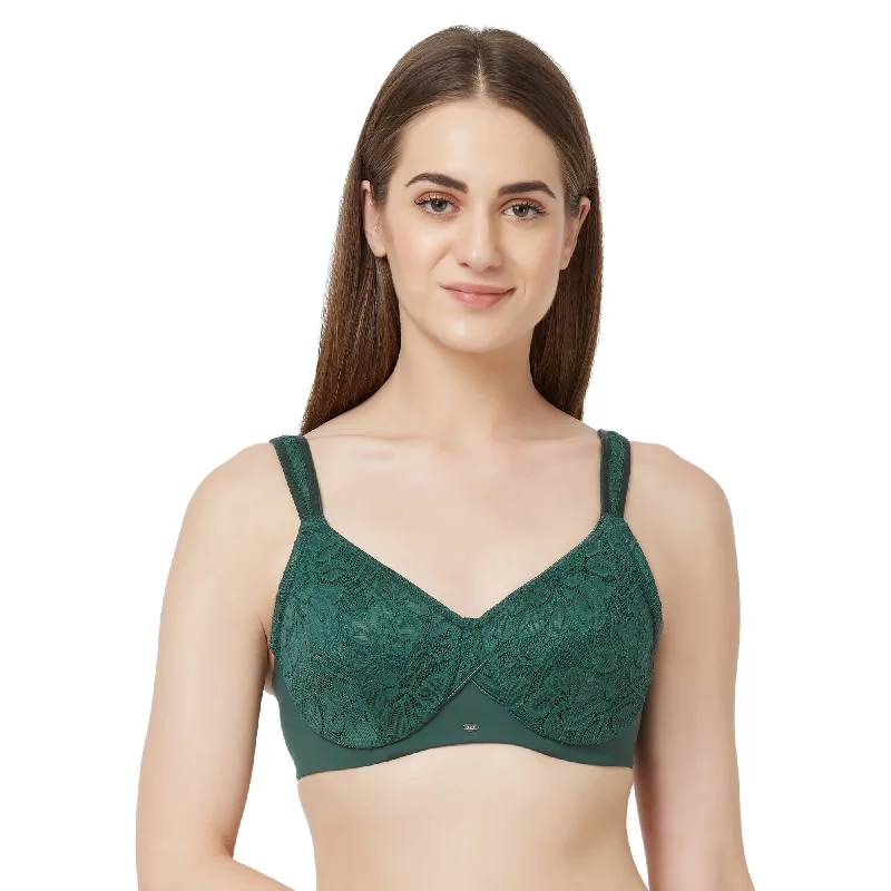 Convertible underwire wired bras with multiple styling options Full Coverage Non Padded Wired Lace Bra - FB-610 Convertible underwire wired bras with multiple styling options Full Coverage Non Padded Wired Lace Bra - FB-610