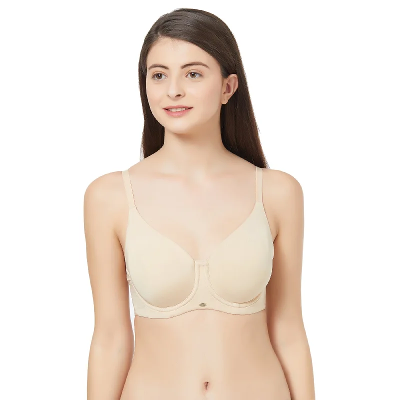 Underwire padded T - shirt wired bras for comfort Full Coverage Non padded Wired Bra-CB-203 Underwire padded T - shirt wired bras for comfort Full Coverage Non padded Wired Bra-CB-203