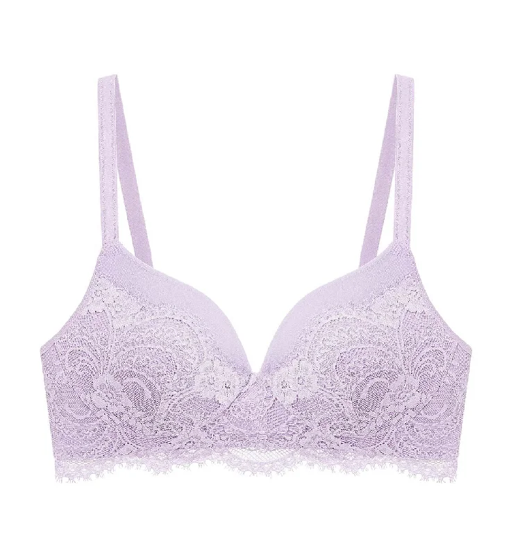 Underwire wide - band sports wired bras for stability LOVE LACE NON WIRED PADDED BRA Underwire wide - band sports wired bras for stability LOVE LACE NON WIRED PADDED BRA
