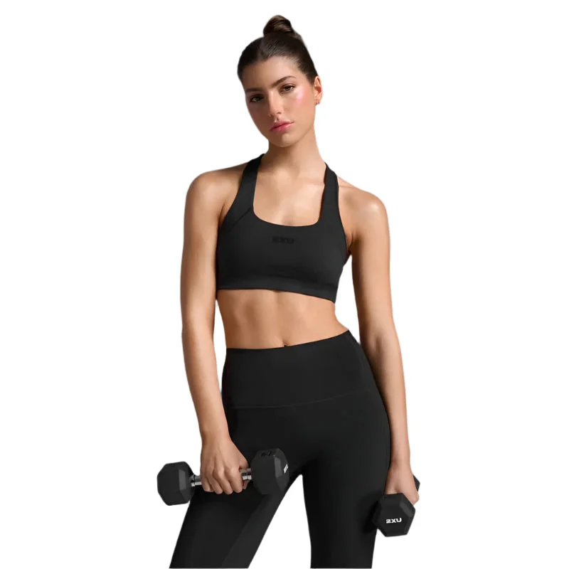 printed women sport bra with geometric patterns 2XU Form Racerback Bra