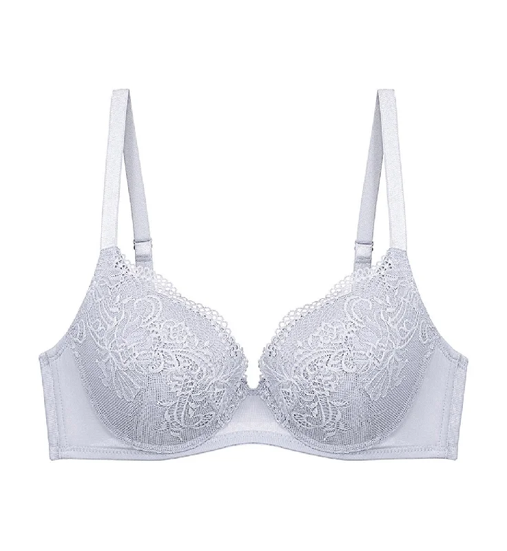 Front - closure underwire wired bras for easy on - off SIMPLY STYLE LARKSPUR WIRED PADDED HALF CUP BRA Front - closure underwire wired bras for easy on - off SIMPLY STYLE LARKSPUR WIRED PADDED HALF CUP BRA