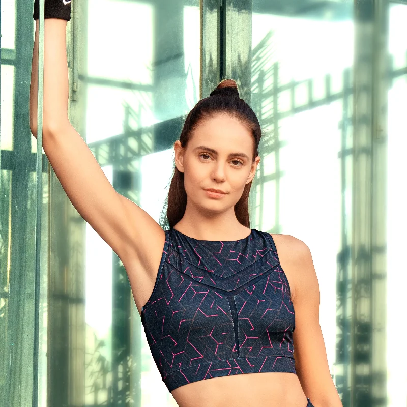 Underwire plus - size seamless wired bras for a smooth fit Medium Impact Quicky Dry Padded Sports Bra with Racerback and Mesh Detailing AT-9 Underwire plus - size seamless wired bras for a smooth fit Medium Impact Quicky Dry Padded Sports Bra with Racerback and Mesh Detailing AT-9
