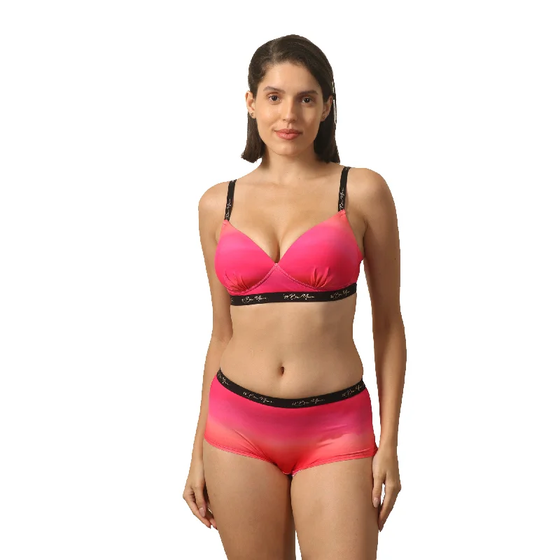Minimizer underwire wired bras to reduce bust size appearance Padded Non Wired Full Coverage Printed Cross Back Bra with High Rise Full Coverage Printed Boyshorts Set FB-555/ FP-1554 Minimizer underwire wired bras to reduce bust size appearance Padded Non Wired Full Coverage Printed Cross Back Bra with High Rise Full Coverage Printed Boyshorts Set FB-555/ FP-1554
