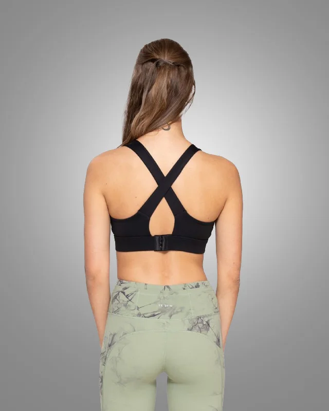 printed women sport bra with geometric patterns Nylon Women Adjustable Ace sports bra