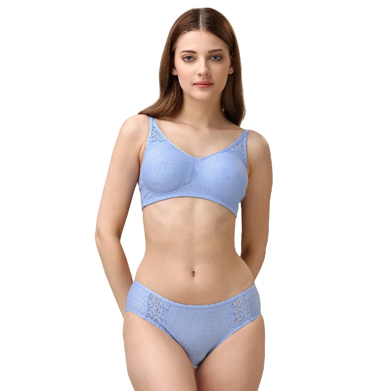 Underwire printed sports wired bras for style Non Padded Non Wired Medium Coverage Lace Bra with Mid Rise Full Coverage Lace Brief Set FB-708-1708 Underwire printed sports wired bras for style Non Padded Non Wired Medium Coverage Lace Bra with Mid Rise Full Coverage Lace Brief Set FB-708-1708