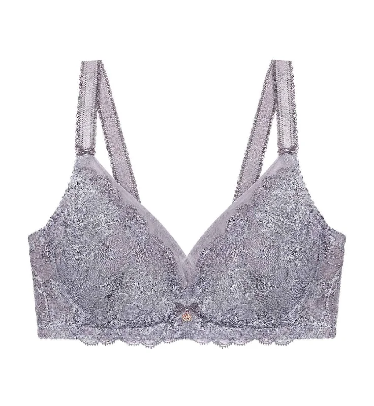 Demi - cup underwire wired bras for a sexy look FLORALE WILD PEONY NON-WIRED PADDED D+ BRA Demi - cup underwire wired bras for a sexy look FLORALE WILD PEONY NON-WIRED PADDED D+ BRA
