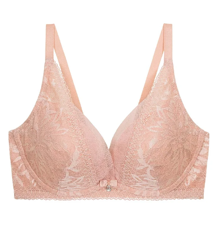 Underwire contour - cup wired bras for a defined shape AQUA BLOOM NON-WIRED PUSH UP DEEP V BRA Underwire contour - cup wired bras for a defined shape AQUA BLOOM NON-WIRED PUSH UP DEEP V BRA
