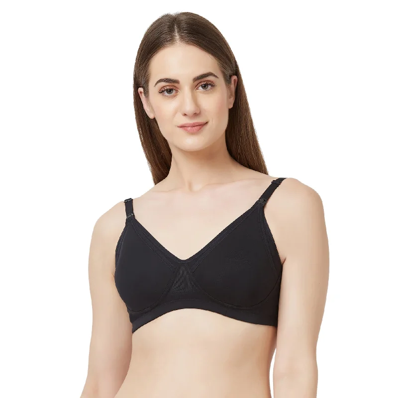 Lace - trimmed underwire wired bras for a feminine touch Non Padded Non Wired Nursing Bra-CB-331 Lace - trimmed underwire wired bras for a feminine touch Non Padded Non Wired Nursing Bra-CB-331