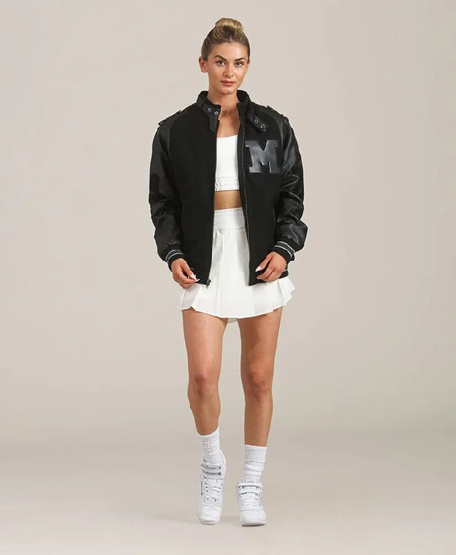 Women's faux fur coats in bright colors for a bold fashion statementWomen's Oversized Varsity Jacket Women's faux fur coats in bright colors for a bold fashion statementWomen's Oversized Varsity Jacket