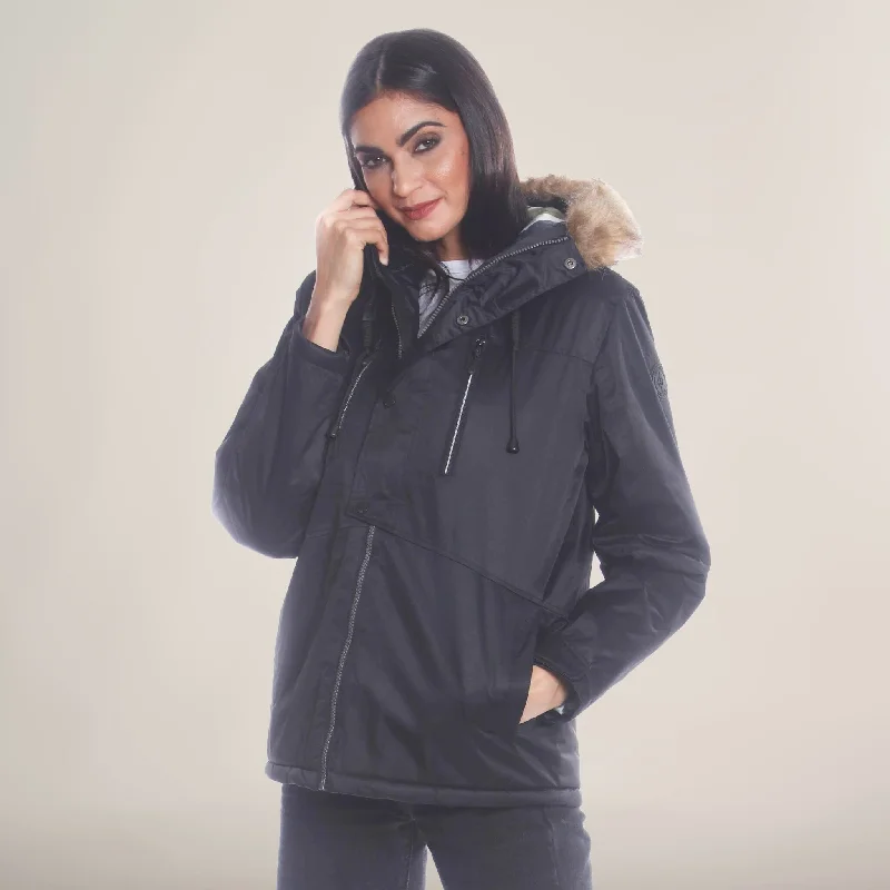 Shearling - lined women's leather coats for ultimate warmth and luxuryWomen's Snorkel Oversized Jacket Shearling - lined women's leather coats for ultimate warmth and luxuryWomen's Snorkel Oversized Jacket
