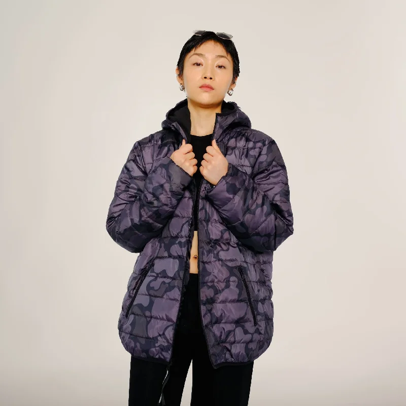 Women's knee - length wool blend coats with a fur collar for added warmthWomen's Solid Packable Oversized Jacket Women's knee - length wool blend coats with a fur collar for added warmthWomen's Solid Packable Oversized Jacket