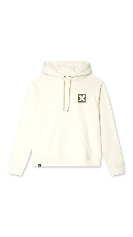 Women's hoodie with a detachable hood for customizable stylingHOODIE NATURE CREMA