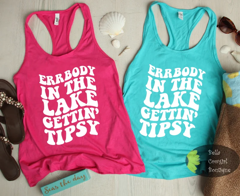 Errbody In The Lake Getting Tipsy Women's Tank Top