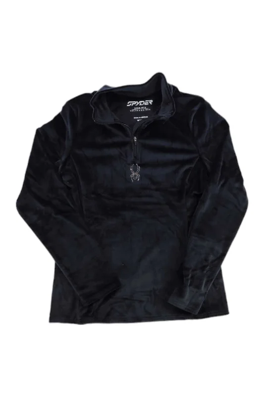 Women's Fleece - Lined Ski Suit in Red for a Warm and Stylish Winter Sports LookSpyder Women's Shimmer Bug 1/2 Zip Top