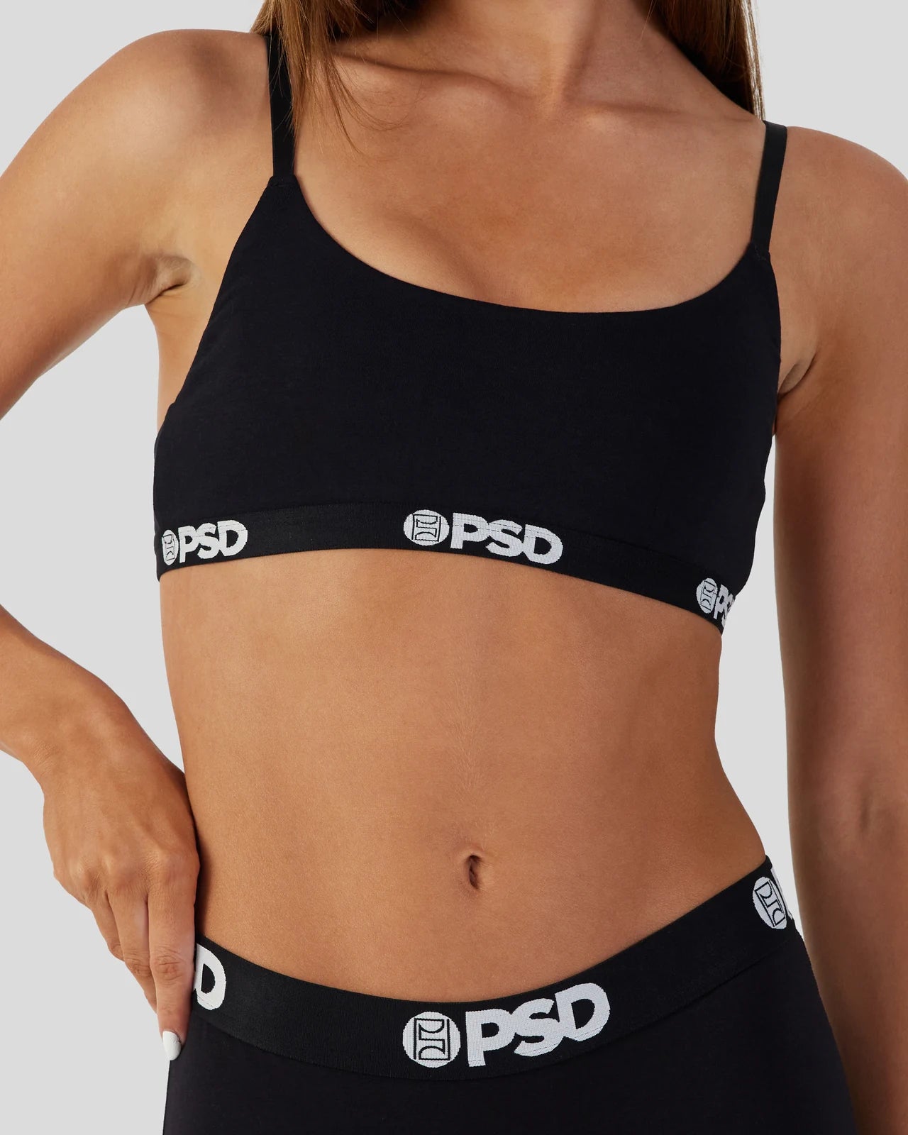 push up bras for enhanced cleavage Bra with a textured fabric for added visual interest​ Modal Solids - Black