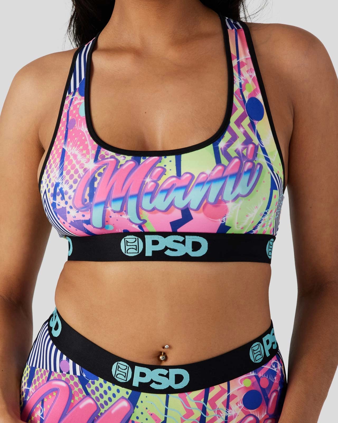 padded wireless bras for light support Polyester bras with moisture - wicking properties​ 90's Miami