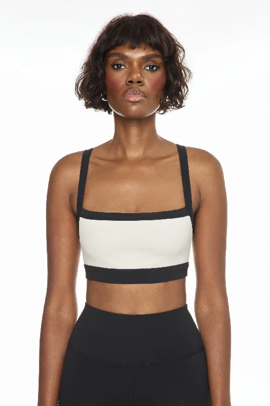 minimizer bras to reduce bust size Bra with a lace - lined cup for a feminine and elegant look​ Monah Rigor Bra - Lentil/Black