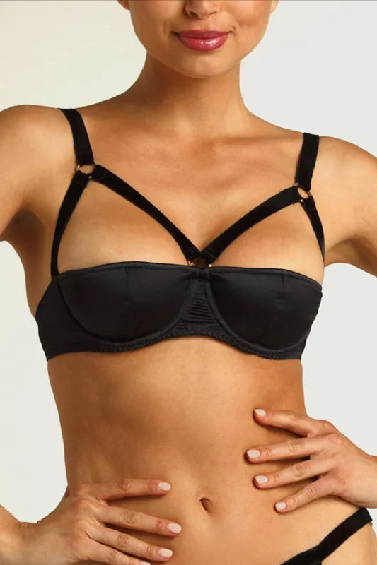 sleep bras for all night comfort Front - closure bras for easy on and off​ Persephone Underwired Half Cup Balcony Bra