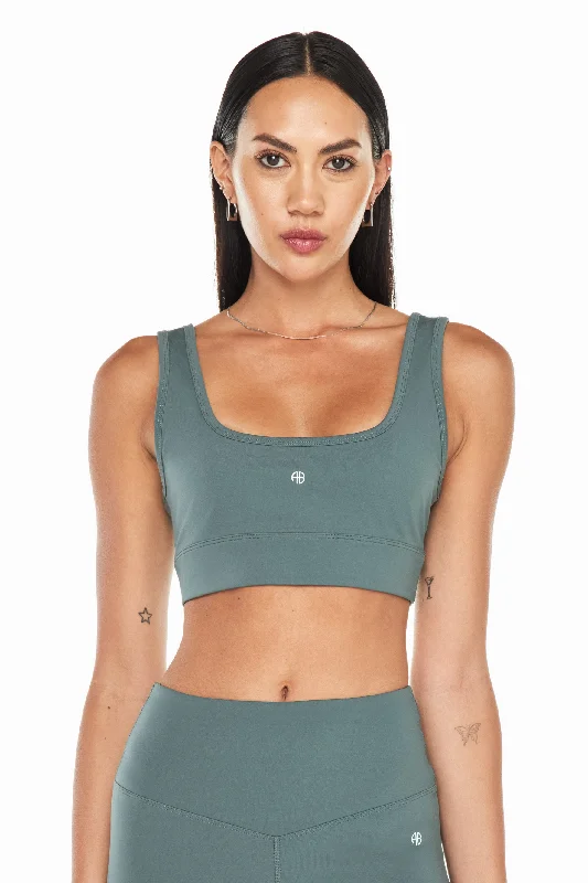 convertible bras with adjustable straps Bra with a plus - size padded strap for reduced shoulder strain​ Renae Bra - Dark Sage