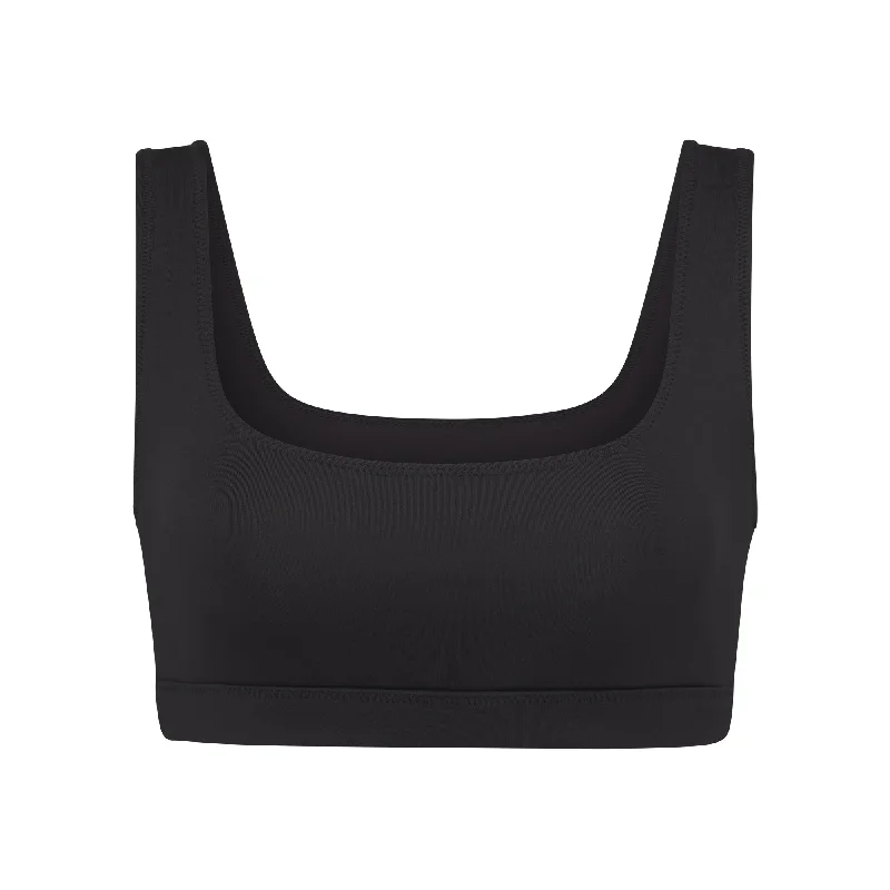 bralette bras for a trendy and comfortable style Bra with a smooth fabric for a sleek and comfortable feel​ SWIM TANK BIKINI TOP | ONYX
